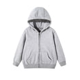 thumbnail image 1 of Hjtefg Girls' Cozy Hooded Sweatshirt - Soft Winter Pullover for Toddlers, Warm Casual Hoodie with Front Pocket,Color: 1-Grey Size: 10-12 Years, 1 of 9