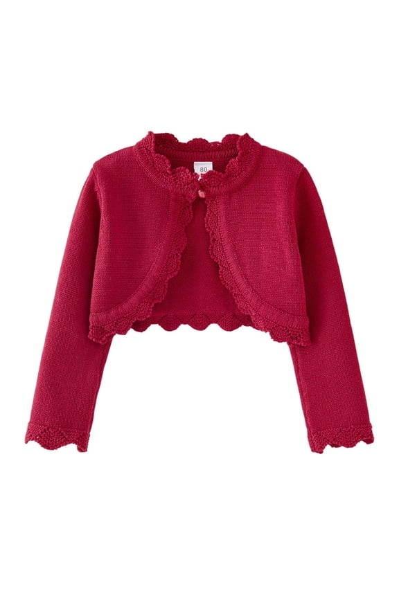 Girls' Everyday Cardigan - Soft Open-Front Knit Sweater | Comfortable Layering Piece for Dresses & Outfits,Color: Size: 2-3 Years