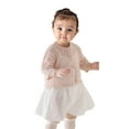 thumbnail image 1 of Hjtefg Girls Knit Cardigan - Lightweight Open Front Cover, Breathable Loose Fit Sweater for Children, Comfortable Seasonal Layering Piece,Color: Pink Size: 1-2 Years, 1 of 9