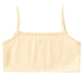 thumbnail image 1 of Hjtefg Girls Sports Bra Vest - Soft Training Camisole for Kids, Breathable Undershirt with Thin Straps, Comfort Underwear,Color: Yellow Size: M, 1 of 4