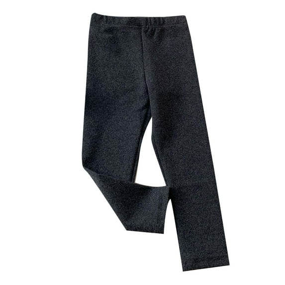 Hjtefg Girls' Stretch Leggings - Soft High-Waisted Pants for Toddlers | Comfortable Breathable Playwear | Everyday Wear Bottoms for Kids,Color: 1-Grey Size: 9-10 years