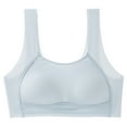 thumbnail image 1 of Hjtefg Girls Wireless Bralette - Soft Seamless Comfort Bra for Teens,Breathable School & Daily Wear, Stretchy Training Camisole,Color: Light Blue Size: 17-18 Years, 1 of 3