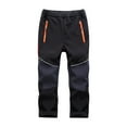 thumbnail image 1 of Hjtefg Kids' All-Weather Adventure Pants - Reinforced Playwear for Boys & Girls | Cozy Thickened Trousers with Storage | Durable Outdoor Bottoms for Active Kids,Color: 3-BK1 Size: 8-9 Years, 1 of 4