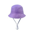 thumbnail image 1 of Hjtefg Kids Bucket Hat - Adjustable Baby Toddler Sun Hat Wide Brim Solid Beach Hat for Boys Girls Outdoor Play, Comfortable Kids' Headwear,Color: RD3 Size: S, 1 of 3