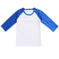 thumbnail image 1 of Hjtefg Kids' Color Block Tee - Stylish Long Sleeve Casual Top | Soft Blend Shirt for Boys & Girls,Color: Blue Size: 8-9 Years, 1 of 4