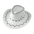 thumbnail image 1 of Hjtefg Kids Cowboy Hat - Suede Western Hat for Boys & Girls, Themed Party & Halloween Dress Up, Wide Brim Sun Hat, Comfortable Kids' Headwear,Color: White Size: One Size, 1 of 3