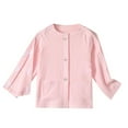 thumbnail image 1 of Hjtefg Kids' Recovery Shirt - Comfort Top | Easy-Care Long Sleeve with Stick-On Fasteners,Color: Pink Size: 4-5 Years, 1 of 2