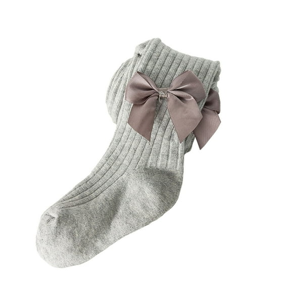 Hjtefg Kids Socks for Boys and Girls – Soft and Stretchy Tights with Elastic Waistband, Comfortable for Daily Wear and Outdoor Play, Lightweight Design,Color: Z2-Light Gray Size: 8-12 Years