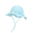 thumbnail image 1 of Hjtefg Kids Sun Hat - Adjustable Fisherman Cap for Toddlers, Soft Wide Brim Beach Hat for Boys & Girls, Breathable Outdoor Play Hat, Comfortable Kids' Headwear,Color: Blue Size: One Size, 1 of 4