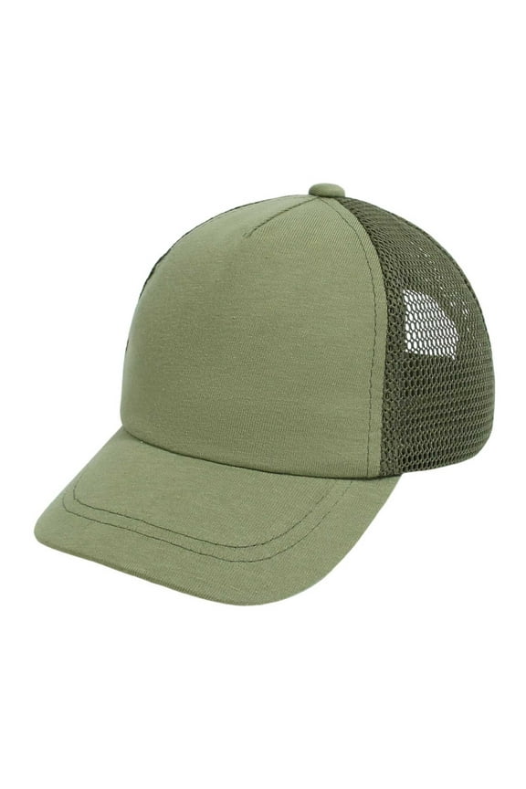 Kids Sun Hat - Breathable Adjustable Baseball Cap for Toddlers, Quick-Dry Outdoor Play Hat for Boys & Girls, Comfortable Kids' Headwear,Color: Army Green Size: 3-5 Year