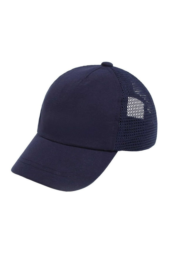 Kids Sun Hat - Breathable Adjustable Baseball Cap for Toddlers, Quick-Dry Outdoor Play Hat for Boys & Girls, Comfortable Kids' Headwear,Color: Navy Size: 0-1 Year