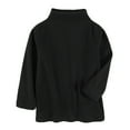 thumbnail image 1 of Hjtefg Kids' Thermal Base Layer - Soft Long Sleeve Neck Shirt for Boys & Girls,Color: Black Size: 2-3 Years, 1 of 3