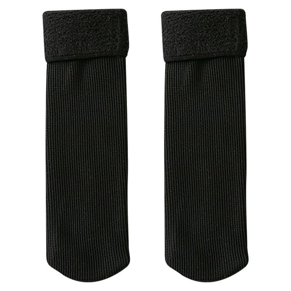 Hjtefg Kids' Thermal Socks - Velvet-Lined Winter Socks, Warm Snow Socks with Ribbed Design for Boys & Girls,Color: Black Size: 1-10 Years