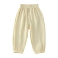 thumbnail image 1 of Hjtefg Toddler Airflow Pants - Soft Loose-Fit Trousers for Boys & Girls | Comfortable Playwear Bottoms | Lightweight Everyday Design, Pants for Children,Color: 3-Beige Size: 4-5 Years, 1 of 4