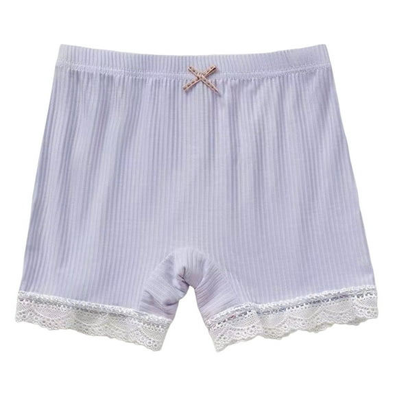 Hjtefg Toddler Girls' Shorts - Lace Trim Bloomers, Lightweight Underwear,Color: Purple Size: 2-3 Years