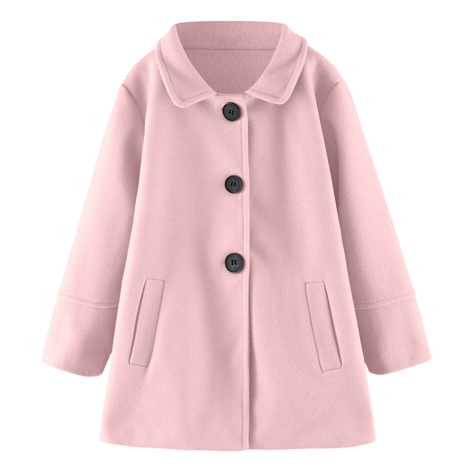 Doll Collar Mid-length Girls' Woolen Winter Winter New Coat main image 0