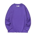 thumbnail image 1 of Hjtefg Toddler Kids Basic Tee - Soft Long Sleeve Crewneck Shirt for Boys & Girls,Color: Purple Size: 4-5 Years, 1 of 2