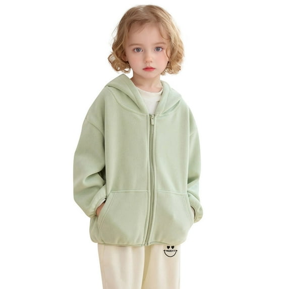 Hjtefg Toddler Winter Jacket - Boys Girls Hooded Thick Warm Coat, Soft Lined Cartoon Print Outerwear for Kids, Cozy Playful Top,Color: Green Size: 5-6 Years
