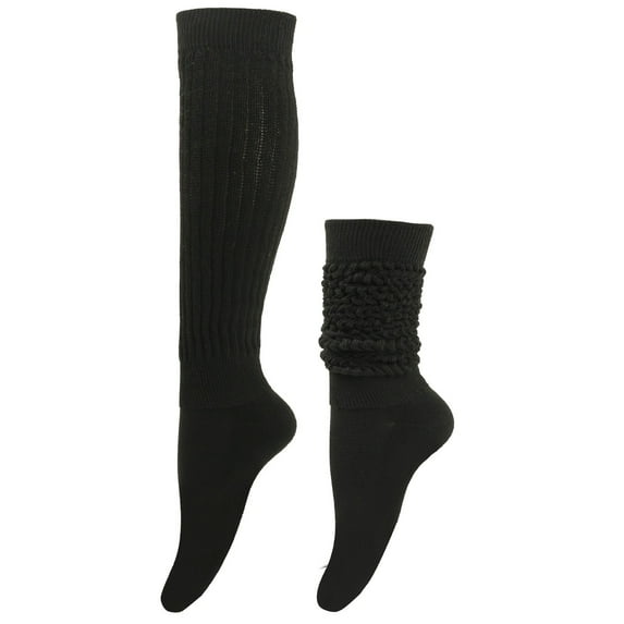 Hjtefg Womens Long Socks Heap Style Thigh High Socks Over The Knee Socks Solid Color Warm Leg Warmers Festival Cozy Stay Up Socks for Casual Wear,Color: O1-Black Size: One Size