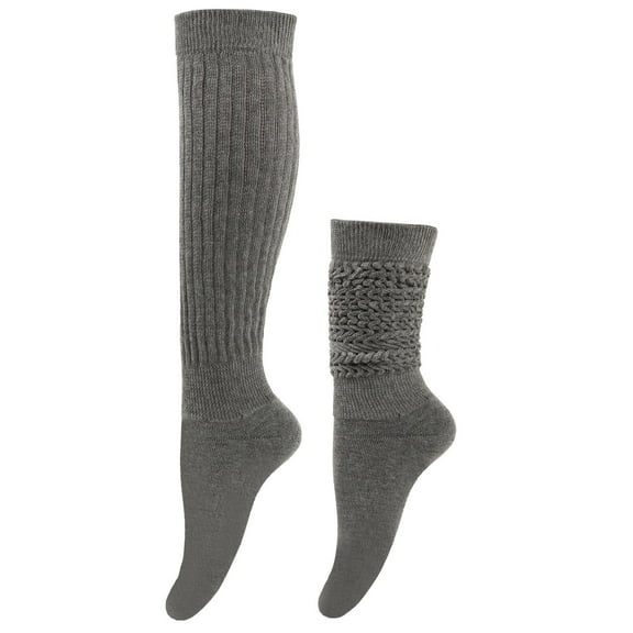 Hjtefg Womens Long Socks Heap Style Thigh High Socks Over The Knee Socks Solid Color Warm Leg Warmers Festival Cozy Stay Up Socks for Casual Wear,Color: O1-GY2 Size: One Size