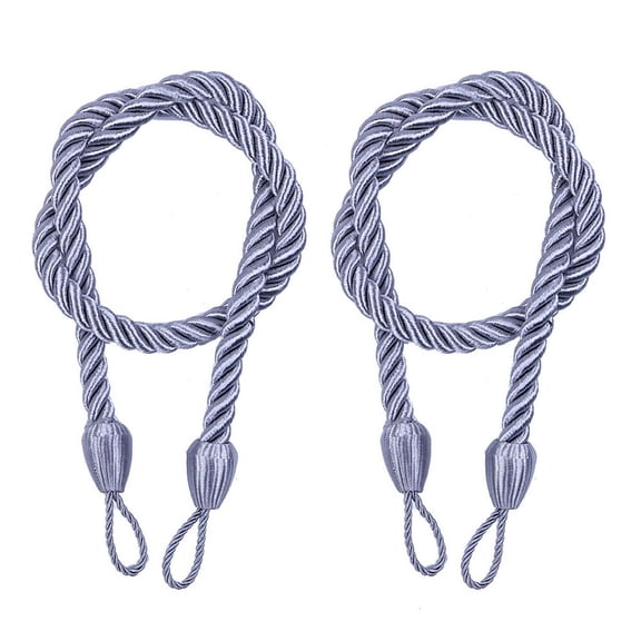 Hkapeg 2PC Curtain Rope Tiebacks Nautical Style Cord Buckle Holdbacks for Window Drapes Shower Room Decorative Pull Backs Living Room Bedroom Window Treatment Accessories Room Decor