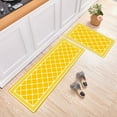 thumbnail image 1 of Hkapeg Kitchen Non Slip Carpet Set of 2 Microfiber Absorbent Rug Soft Anti Fatigue Floor Mat for Kitchen Bathroom Entryway Washable Durable 40x60cm plus 40x120cm Room Decor, 1 of 4