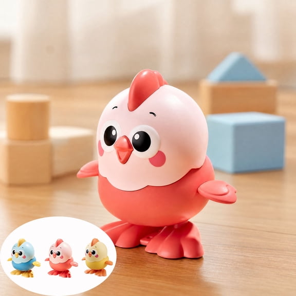Hkapeg Spring Chicken Wind Up To Puzzle String Clockwork Yellow Chicken Runs for Adults Educational Gift Christmas Gifts