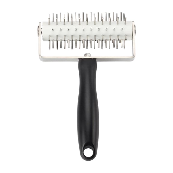 Hkapeg Stainless Steel Pizza Dough Dock Roller with Pointed Nails for Baking Biscuit Pastry Dough without Blistering Commercial Home Kitchen Use