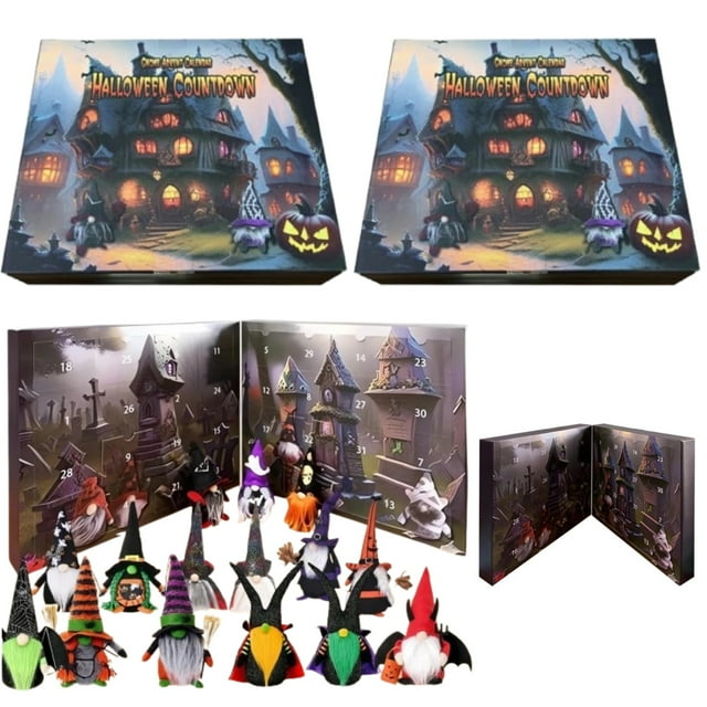 Hkcnichi 2024 Halloween Gnome Advent Calendar, Halloween Countdown