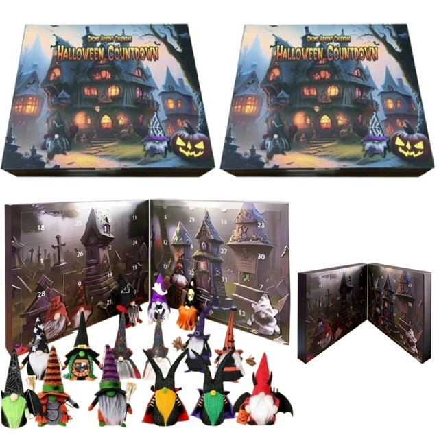 Hkcnichi 2025 Halloween Gnome Advent Calendar, Halloween Countdown