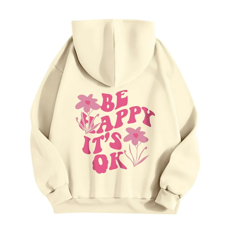 Pink hoodie with yellow sleeves sale