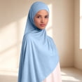 thumbnail image 1 of Hkoxplj Cotton Opaque Hijab Scarf for Women Breathable Solid Color Headscarf Wrap Soft Comfortable Generously Cut Extra Large Through Multi Style Modest Fashion Scarf for Daily Wear and Prayer, 1 of 5
