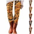 thumbnail image 1 of Hkoxplj Leggings for Women Halloween Leggings High Waisted Leggings Soft Stretchy Full Length Footless Pants Pumpkin Bat Spider Print Fall Winter Cute Leggings for Daily Wear Yoga Workout Leggings, 1 of 5