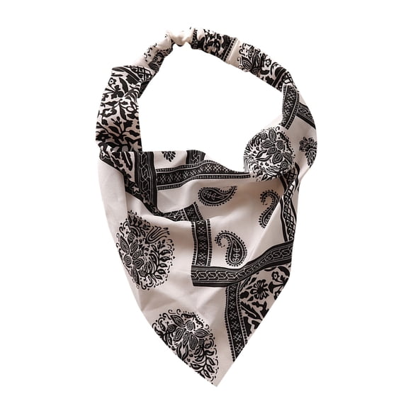 Hkoxplj Womens Headbands Floral Hair Bandanas Head Kerchief Women Bandana Print Hair Scarf Triangle Hair Kerchief with Ties Head Scarf