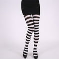 thumbnail image 1 of Hkoxplj Unisex Striped Tights Christmas Halloween Party Stockings Stretchy High Waist Pantyhose for Men and Women Colorful Striped Stockings Opaque Party Leggings Holiday Dress Up Tights, 1 of 2