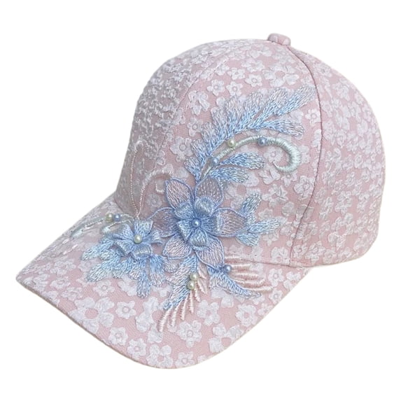 Hkoxplj Women's Baseball Caps Women's Lady's Summer Lace Style Mesh Back Baseball Cap Sun Hat Running Cap Ladies' Fall Essentials