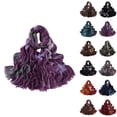 thumbnail image 1 of Hkoxplj Women's Cotton Tie Dye Artistic Oil Painting Fringe Scarf Long Lightweight Shawl Wrap Spring Summer Sun Protection Tassel Scarf Beach Cover Up Fashion Scarves Soft Breathable Shawl, 1 of 2