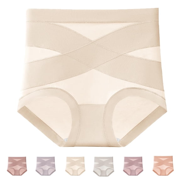 Hkoxplj Women's High Waisted Leakproof Period Underwear Tummy Control Shaping Panties 3 Layer Absorbent Menstrual Briefs Breathable Invisible Full Coverage 20ml Protection