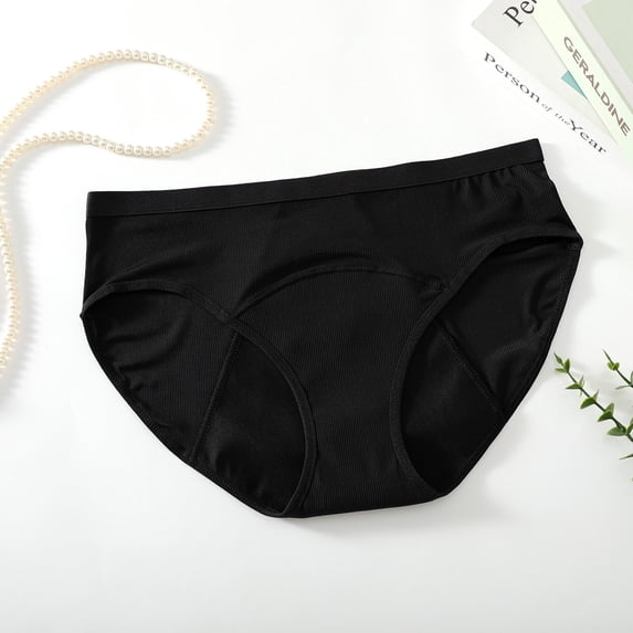 Hkoxplj Women's Plus Size Seamless Leakproof Period Underwear High Absorbency Swim Briefs Panties for Menstrual Heavy Flow and Postpartum Use Quick Dry No Show Protection Water Sports