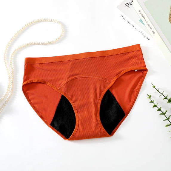 Hkoxplj Women's Plus Size Seamless Leakproof Period Underwear High Absorbency Swim Briefs Panties for Menstrual Heavy Flow and Postpartum Use Quick Dry No Show Protection Water Sports