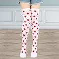thumbnail image 1 of Hkoxplj Womens Polka Dot Thigh High Socks Fleece Lined Warm Thick Winter Over Knee Socks Non Slip Silicone Grip Christmas Party Dress Up Stockings Long Knee High Socks 4 Color Options, 1 of 3