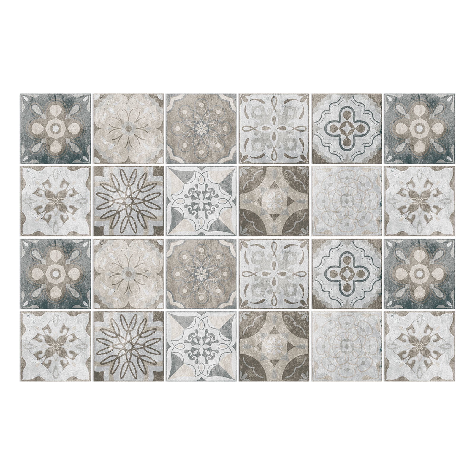 Hlandsky 24Pcs Wall Stickers Self Adhesive Colorful Bedroom Furniture