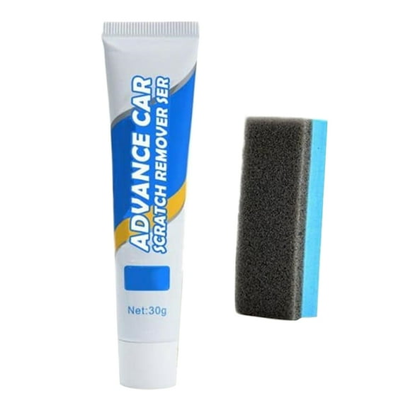 Hloma 30g Car Scratch Remover Surface Scuff Polish Repair Cream with Sponge Eraser