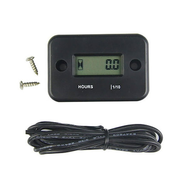 Hloma Digital LCD Waterproof Hour Meter Counter for Motorcycle Boat Quad Bike ATV