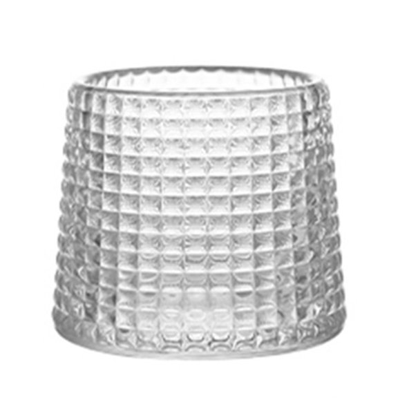 Hloma Drinking Glasses Creative Smooth Brim Delicate Transparent Tumbler Glass Mug for Wine