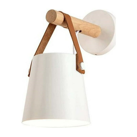 Hloma E27 Wall Mounted Wooden Pole Hanging LED Lamp Living Room Bedroom Bedside Light
