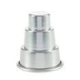 thumbnail image 1 of Hloma Food Grade Cake Mold Non-stick Aluminum Alloy High Temperature Resistant 3 Tiers Cake Pan Party Decor, 1 of 8