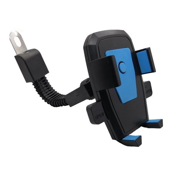 Hloma Motorcycle Scooter Universal 360 Degree Rotation Rear Mirror Phone Holder Mount