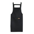 thumbnail image 1 of Hloma Widen Shoulder Straps Kitchen Apron with Pocket Polyester Cotton Gardening Chef Cooking Apron for Baking, 1 of 8