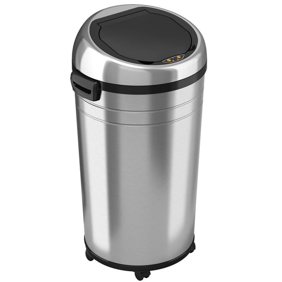 Hls Commercial Trash Can 23 Gallon Round Sensor, Stainl HLS23RC